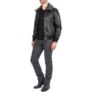 Lederjackeelle Schott FELIATO Schwarze Jacken in pelle Mann - 4