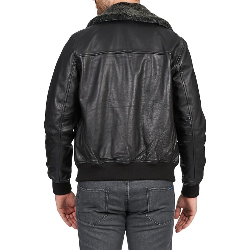 Lederjackeelle Schott FELIATO Schwarze Jacken in pelle Mann - 5