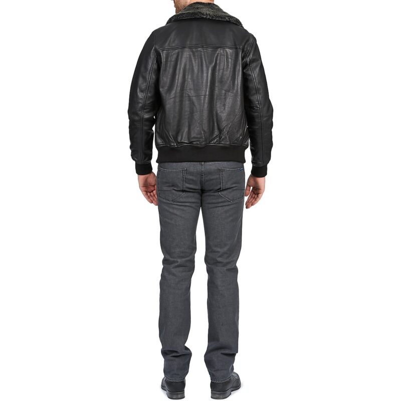 Lederjackeelle Schott FELIATO Schwarze Jacken in pelle Mann - 6