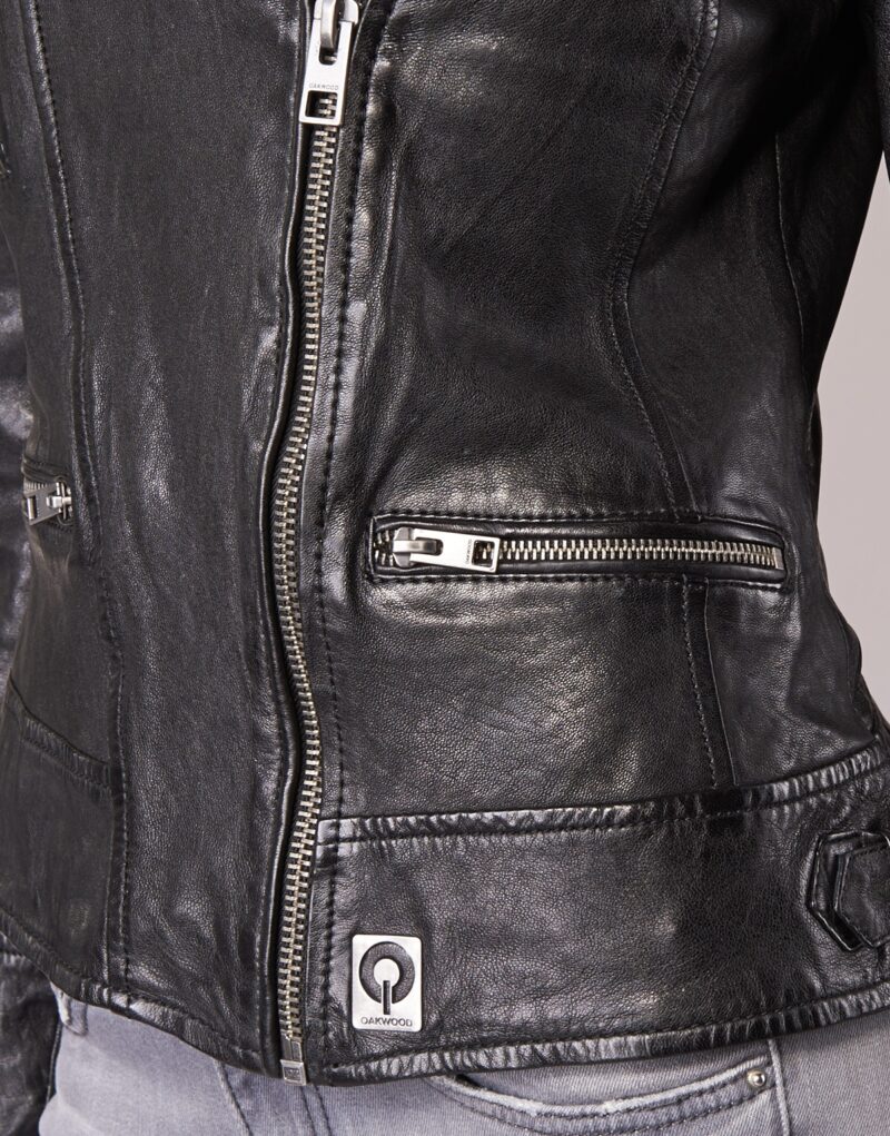 Giacca in pelle Oakwood VIDEO Nero Giacche in pelle Donna - 6