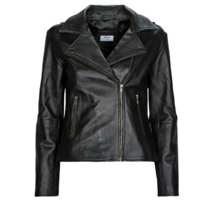 Giacca in pelle  Betty London  IGADITE  Nero -   Giacche in pelle Donna