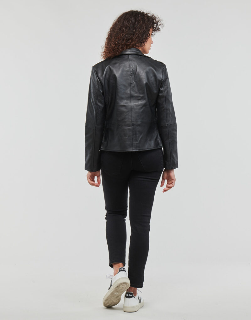 Giacca in pelle Betty London IGADITE Nero Giacche in pelle Donna - 4