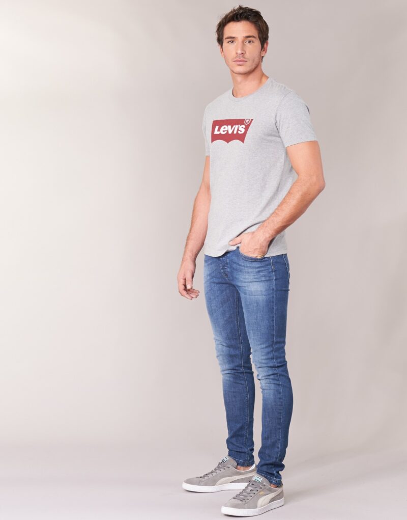 T-shirt Levis T-shirt &agrave; manches courtes gris pour homme avec motif imprim&eacute; - 3
