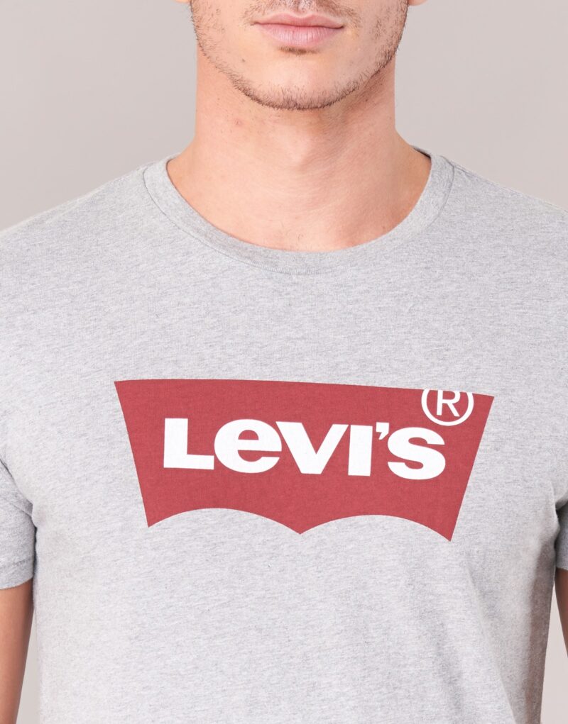 T-shirt Levis T-shirt &agrave; manches courtes gris pour homme avec motif imprim&eacute; - 6