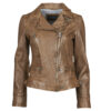 Giacca in pelle  Oakwood  VIDEO  Marrone -   Giacche in pelle Donna