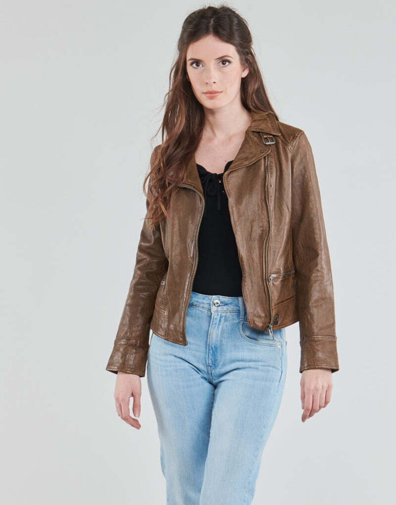 Giacca in pelle Oakwood VIDEO Marrone Giacche in pelle Donna - 2