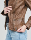 Giacca in pelle Oakwood VIDEO Marrone Giacche in pelle Donna - 5