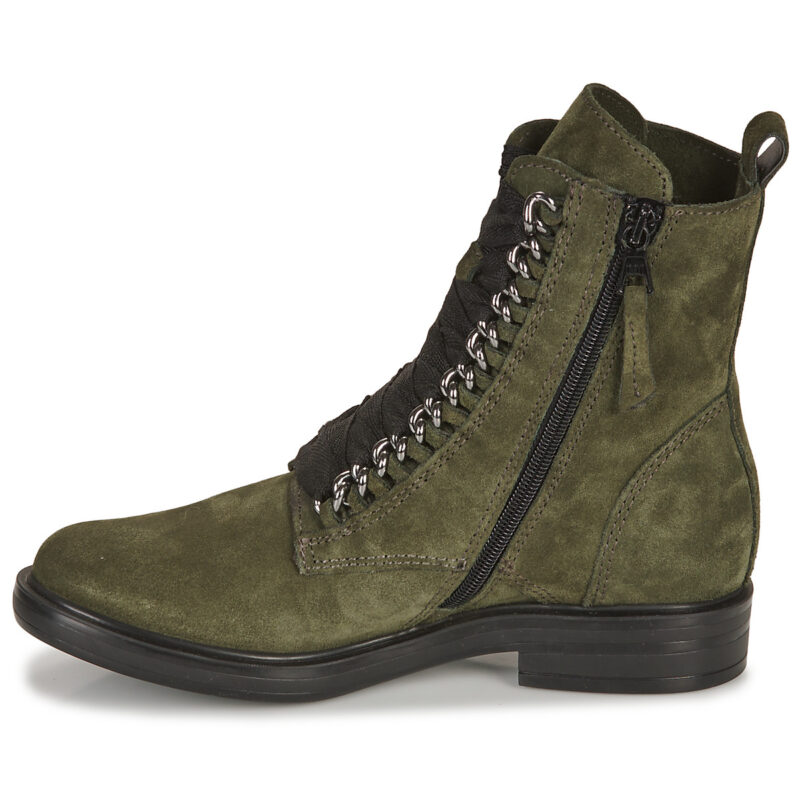 Mjus CAFE CHAIN ​​Khaki Women's Ankle Boots - 4