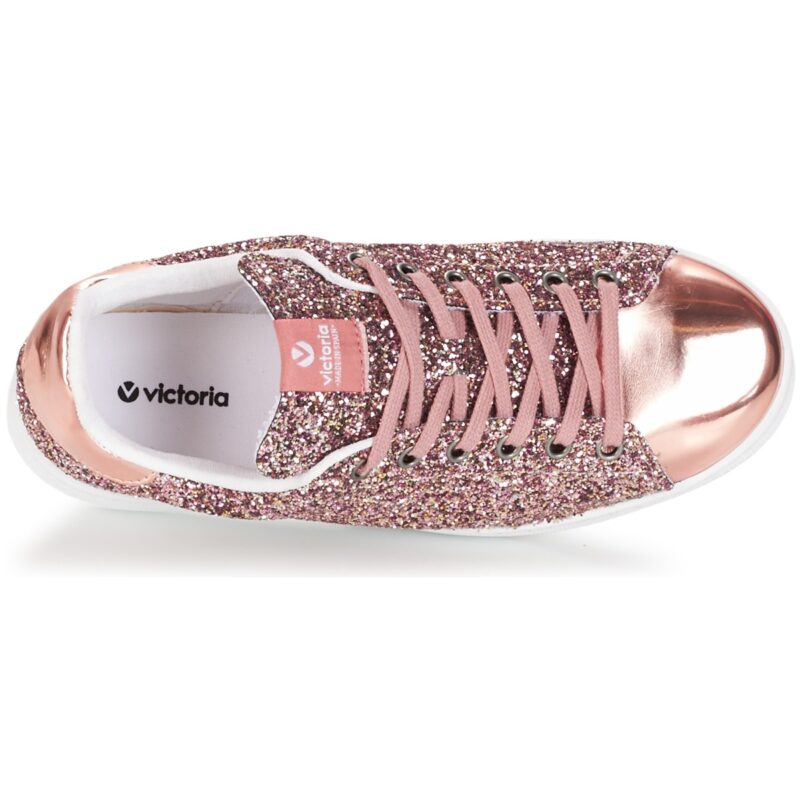 Victoria DEPORTIVO BASKET GLITTER Rose Baskets basses Femme - 6