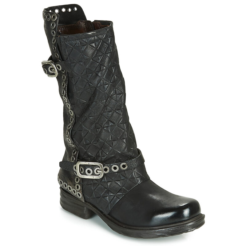 Airstep / AS98 SAINT EC BUCKLE Schwarze Stiefeletten f&uuml;r Damen - Gr&ouml;&szlig;e 1