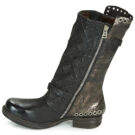 Airstep / AS98 SAINT EC BUCKLE Schwarze Stiefeletten f&uuml;r Damen - Gr&ouml;&szlig;e 4