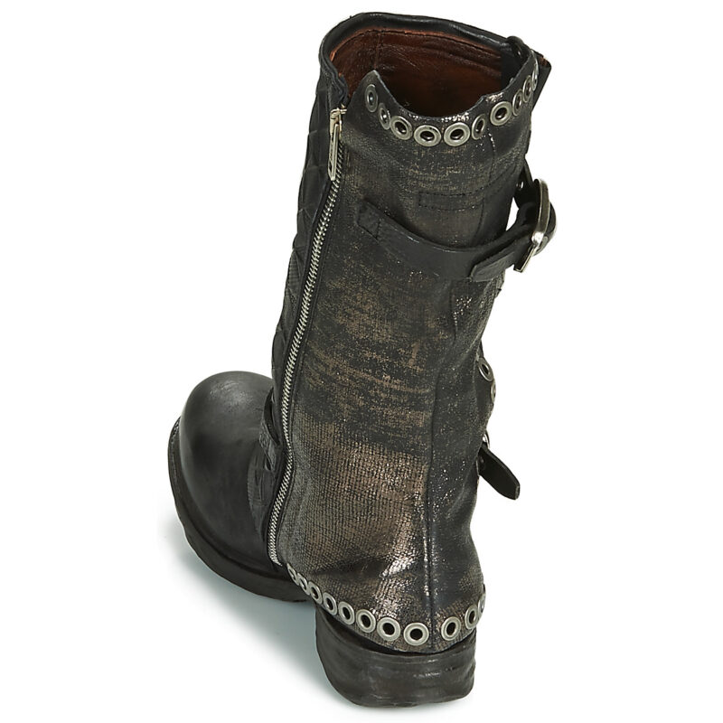 Airstep / AS98 SAINT EC BUCKLE Schwarze Stiefeletten f&uuml;r Damen - Gr&ouml;&szlig;e 5