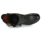 Airstep / AS98 SAINT EC BUCKLE Schwarze Stiefeletten f&uuml;r Damen - Gr&ouml;&szlig;e 6