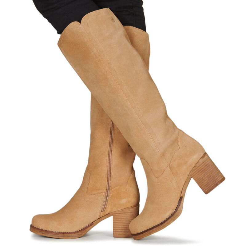 Casual Attitude HAPI Beige Heeled Boots Women - 8