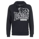 Felpe con cappuccio  Lonsdale  TADLEY  Nero -  Felpe con cappuccio Abbigliamento Uomo - 1