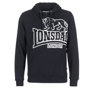 Felpe con cappuccio  Lonsdale  TADLEY  Nero -  Felpe con cappuccio Abbigliamento Uomo