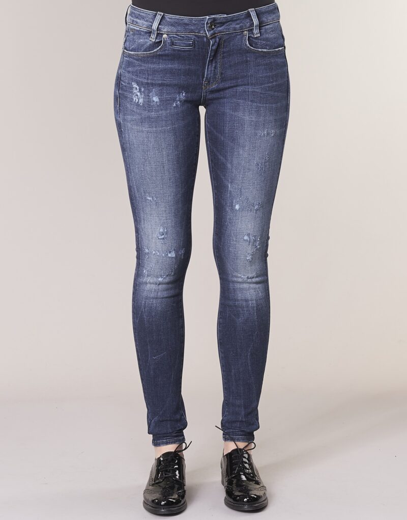 Jeans skynny G-Star Raw D-STAQ 5 PKT MID SKINNY Blu Jeans skynny Donna - 4