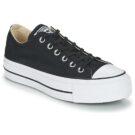 Converse Chuck Taylor All Star Lift Clean Ox Core Canvas Schwarze Low-Sneaker f&uuml;r Damen - Gr&ouml;&szlig;e 1