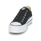 Converse Chuck Taylor All Star Lift Clean Ox Core Canvas Schwarze Low-Sneaker f&uuml;r Damen - Gr&ouml;&szlig;e 3
