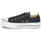 Converse Chuck Taylor All Star Lift Clean Ox Core Canvas Schwarze Low-Sneaker f&uuml;r Damen - Gr&ouml;&szlig;e 4