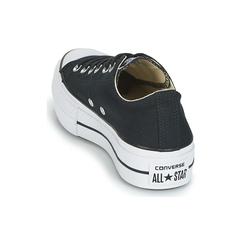 Converse Chuck Taylor All Star Lift Clean Ox Core Canvas Schwarze Low-Sneaker f&uuml;r Damen - Gr&ouml;&szlig;e 5