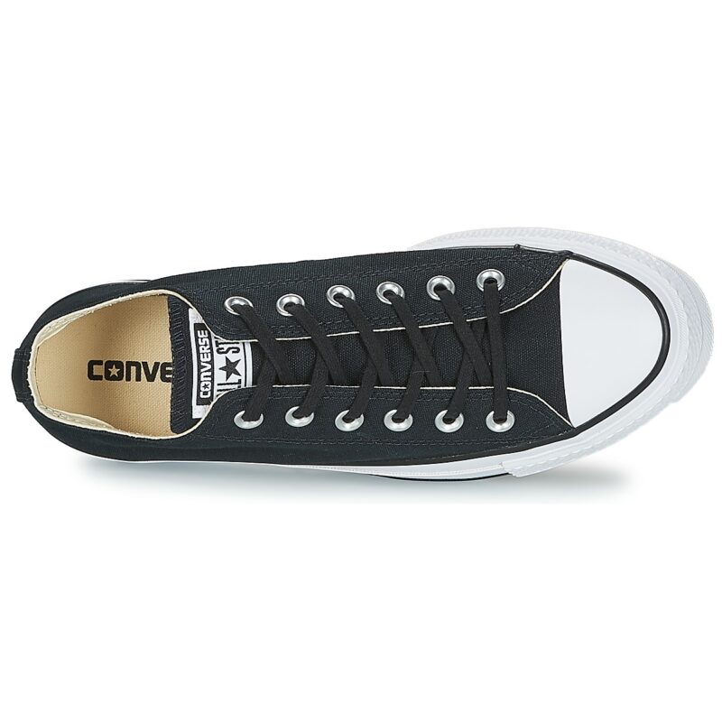 Converse Chuck Taylor All Star Lift Clean Ox Core Canvas Schwarze Low-Sneaker f&uuml;r Damen - Gr&ouml;&szlig;e 6