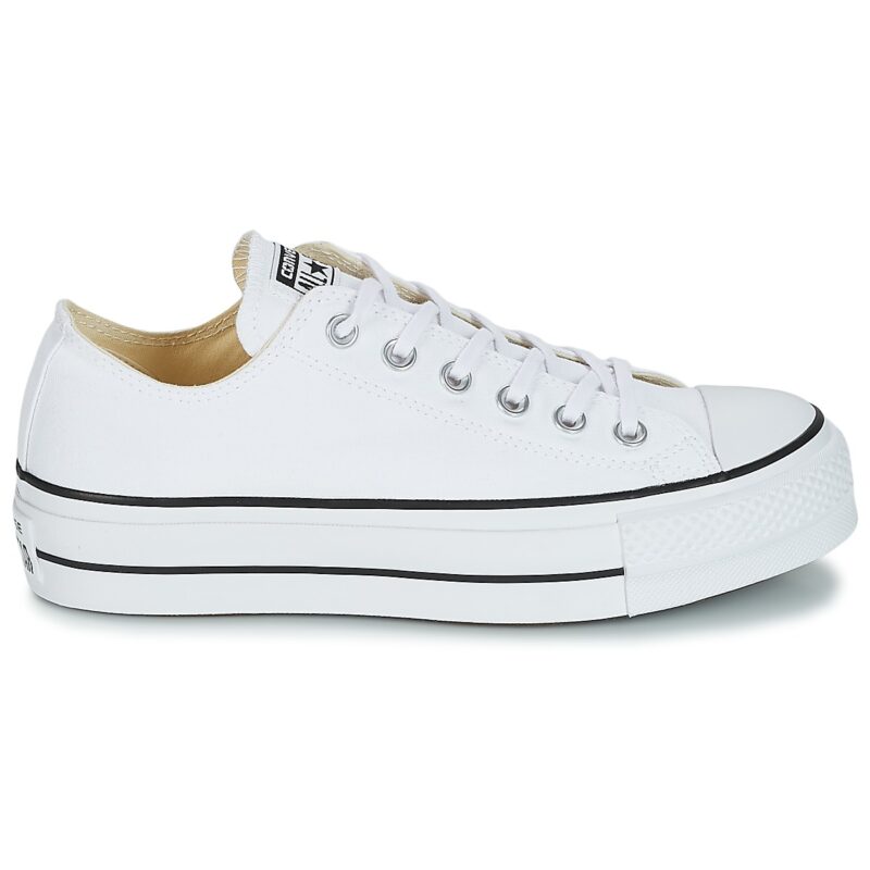 Converse Chuck Taylor All Star Lift Clean Ox Core Canvas White Low Sneakers Damen - 2