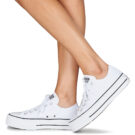 Converse Chuck Taylor All Star Lift Clean Ox Core Canvas White Low Sneakers Damen - 8
