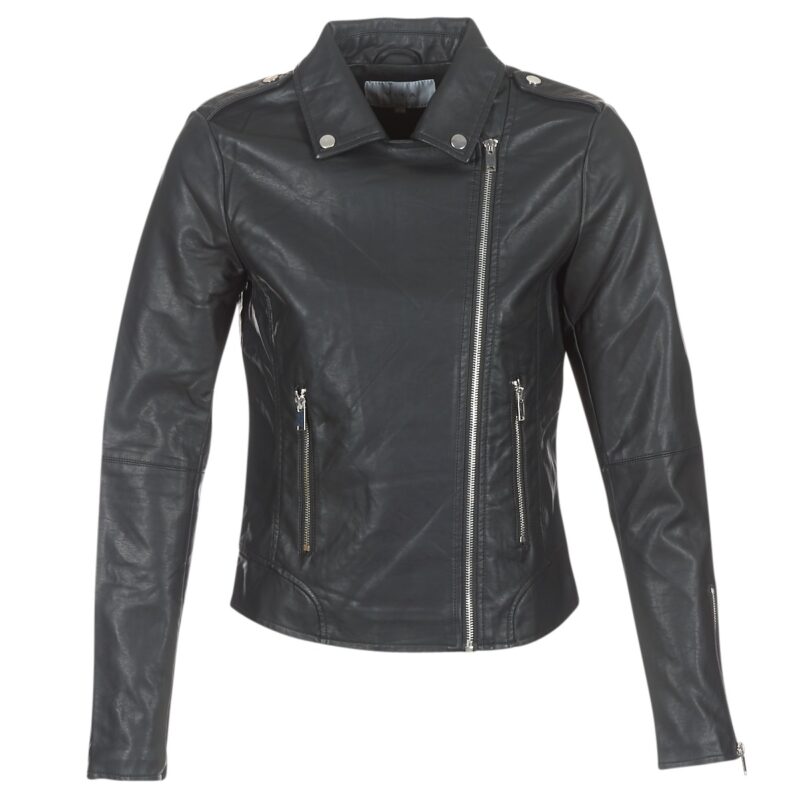 Giacca in pelle  Vila  VICARA  Nero Giacche in pelle Donna - 1