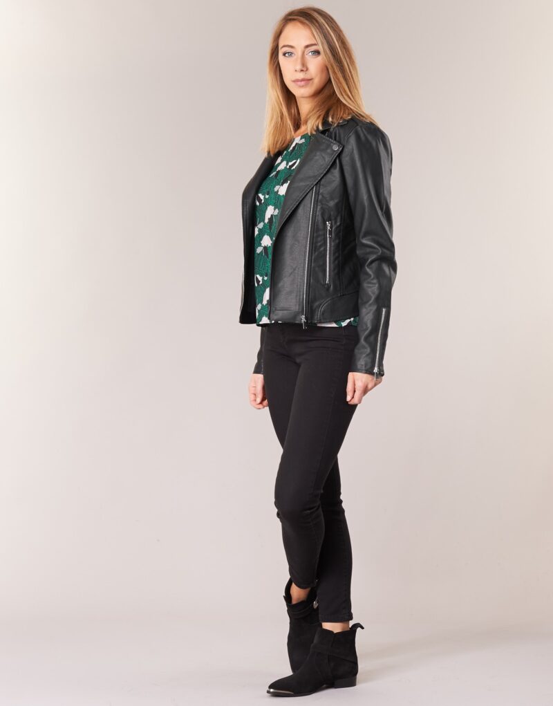 Giacca in pelle  Vila  VICARA  Nero Giacche in pelle Donna - 3