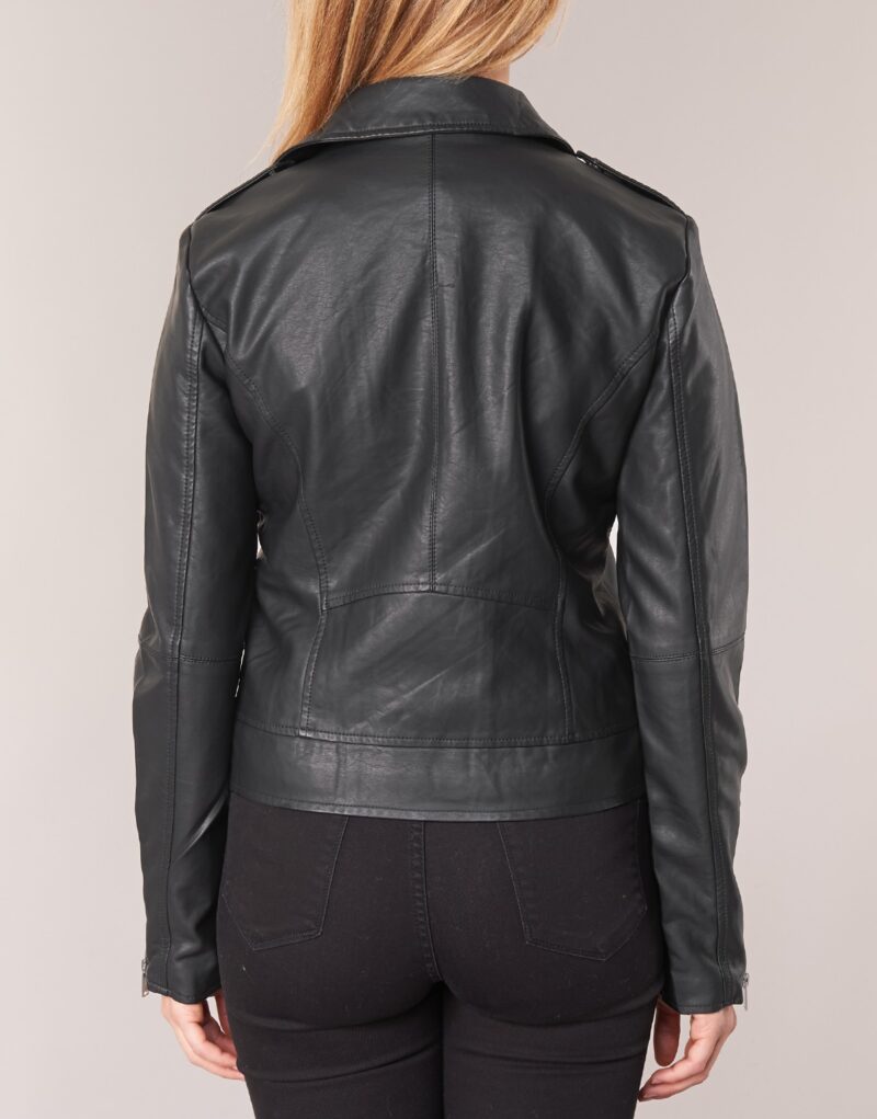 Giacca in pelle  Vila  VICARA  Nero Giacche in pelle Donna - 5