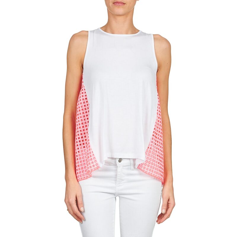 Top  Manoush  AJOURE CARRE  Bianco Top Donna - 4