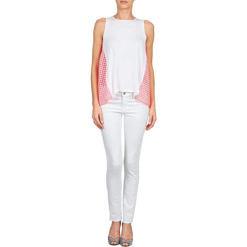 Top  Manoush  AJOURE CARRE  Bianco Top Donna - 5
