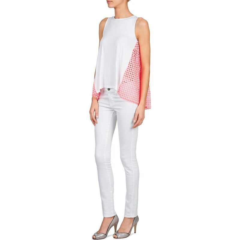 Top  Manoush  AJOURE CARRE  Bianco Top Donna - 7