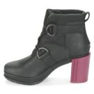 Sorel MARGO LACE Schwarze Damen-Ankle-Boots - Gr&ouml;&szlig;e 4