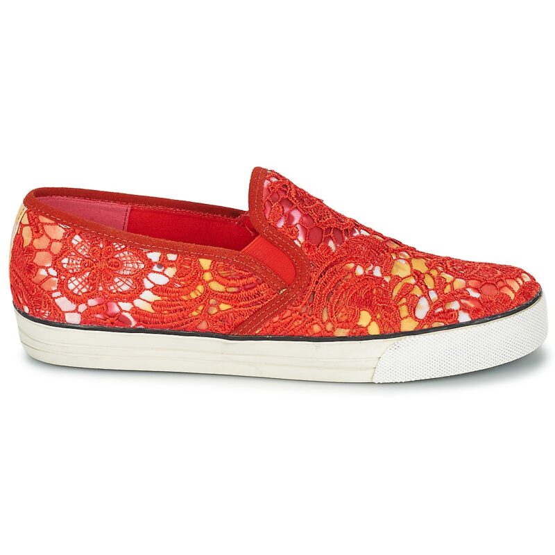 Colors of California LACE SLIP Rosso Slip on Donna - 2