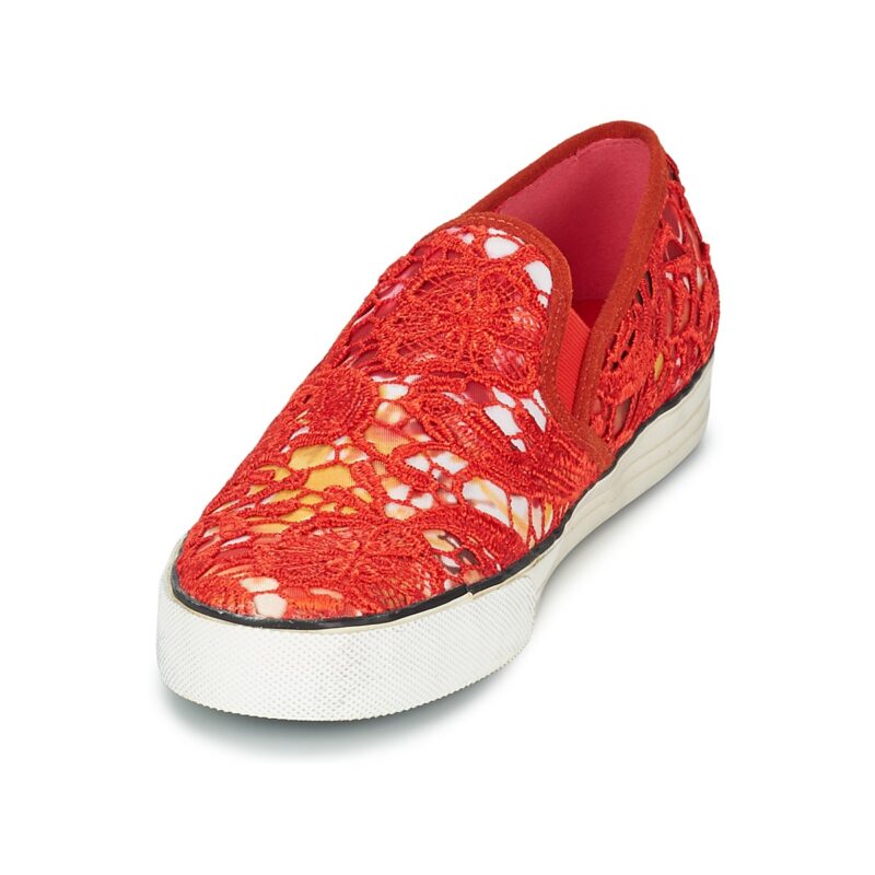 Colors of California LACE SLIP Rosso Slip on Donna - 3