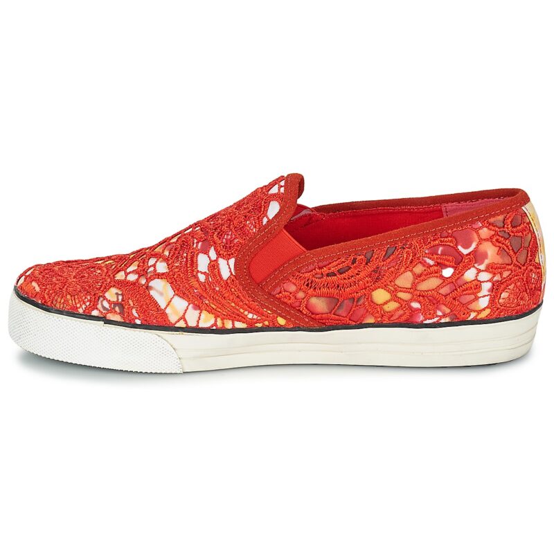 Colors of California LACE SLIP Rosso Slip on Donna - 4
