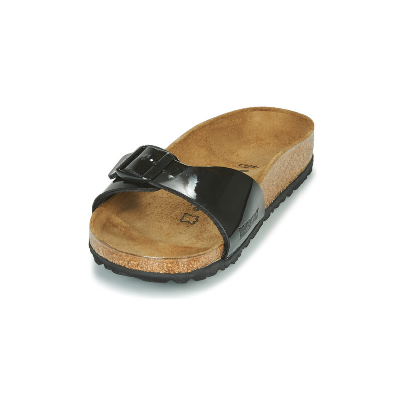 BIRKENSTOCK Madrid Birko-flor / Verni / Black / Stretto Nero Ciabatta Donna - 3