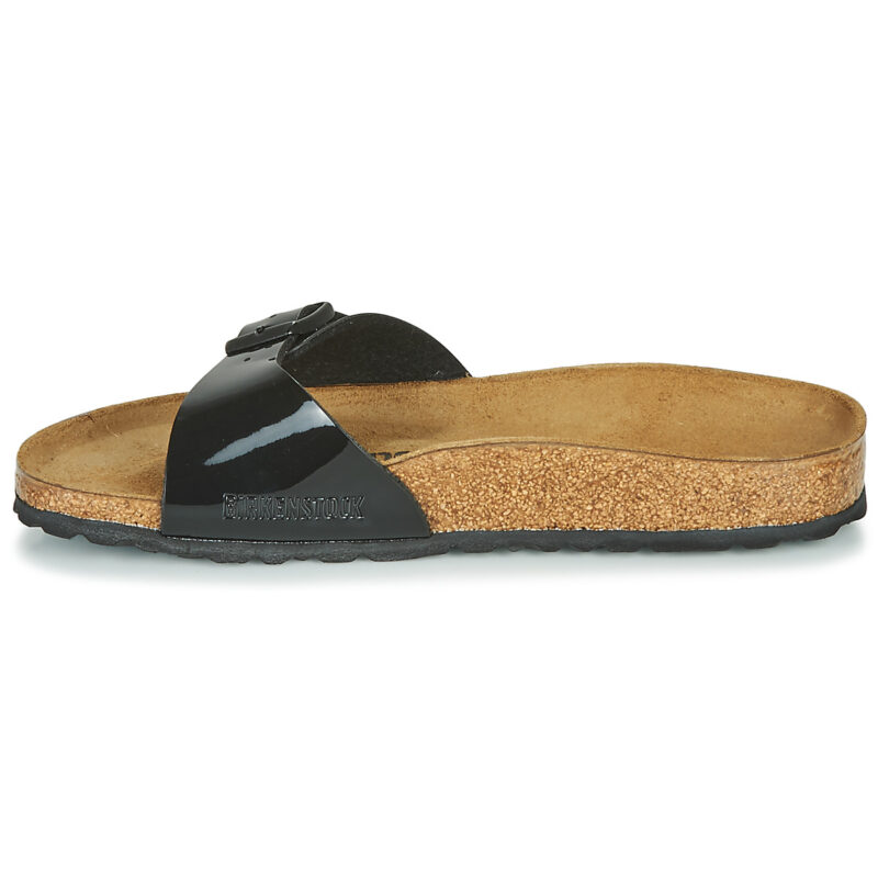 BIRKENSTOCK Madrid Birko-flor / Verni / Black / Stretto Nero Ciabatta Donna - 4