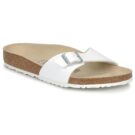 BIRKENSTOCK Madrid Birko-flor / Wei&szlig; / Normale wei&szlig;e Herrenhausschuhe - Gr&ouml;&szlig;e 1