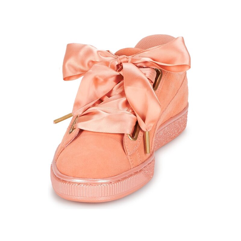 Puma WN SUEDE HEART SATIN.DUSTY Arancio Sneakers basse Donna - 3