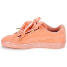 Puma WN SUEDE HEART SATIN.DUSTY Arancio Sneakers basse Donna - 4
