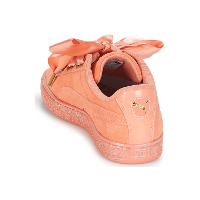 Puma WN SUEDE HEART SATIN.DUSTY Arancio Sneakers basse Donna - 5