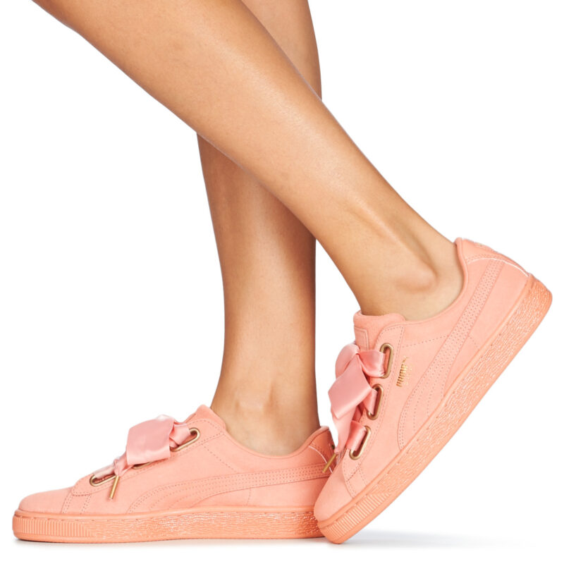 Puma WN SUEDE HEART SATIN.DUSTY Arancio Sneakers basse Donna - 8