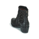 Mjus DALLY STAR Schwarze Damen-Ankle-Boots - Gr&ouml;&szlig;e 5