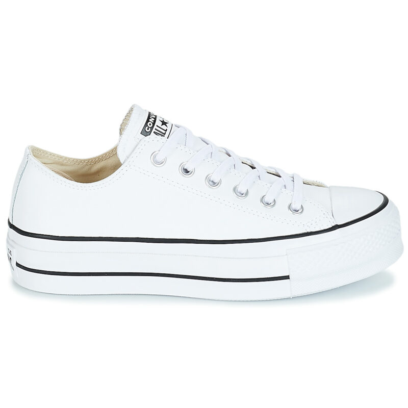 Converse  CHUCK TAYLOR ALL STAR LIFT CLEAN OX LEATHER  Bianco -  Sneakers basse Donna - 2