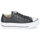 Converse CHUCK TAYLOR ALL STAR LIFT CLEAN OX LEATHER Black Low sneakers Women - 2