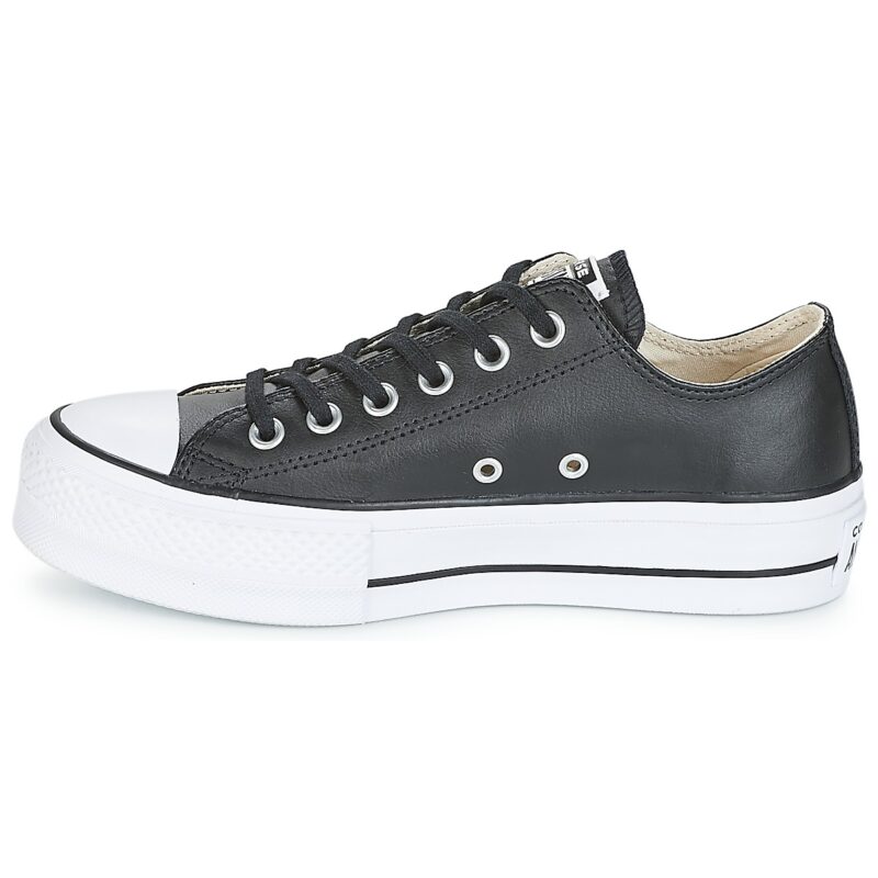 Converse CHUCK TAYLOR ALL STAR LIFT CLEAN OX LEATHER Black Low sneakers Women - 4