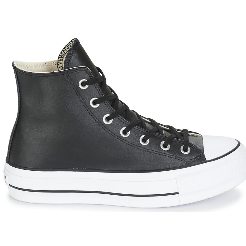 Converse CHUCK TAYLOR ALL STAR LIFT CLEAN LEATHER HI Nero Sneakers alte Donna - 2
